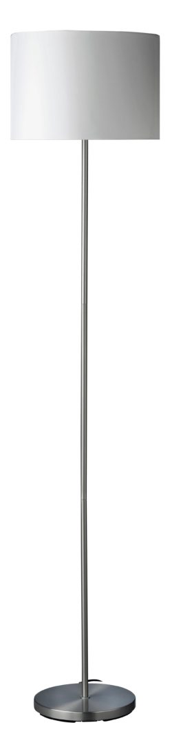 ColourMatch Satin Stick Floor Lamp - Super White